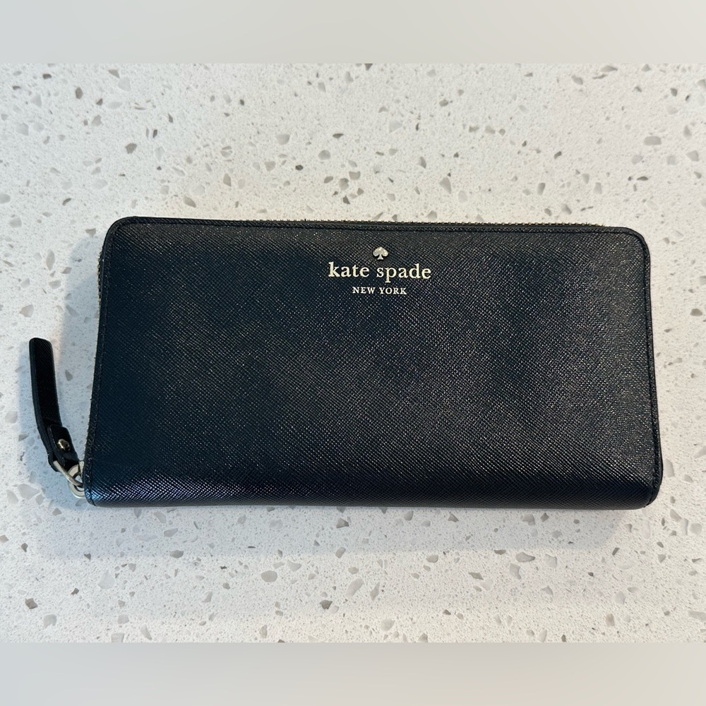 Kate Spade Saffiano Leather Zip Around Wallet